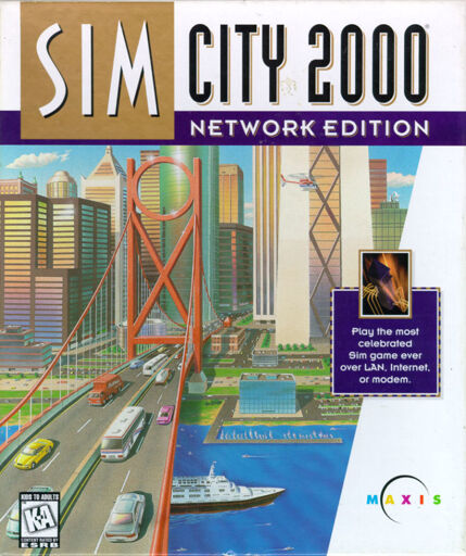 Simcity 2000 Network Edition Box Art by Maxis (1996)