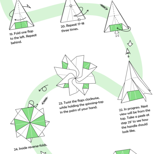 Screenshot of an origami diagram